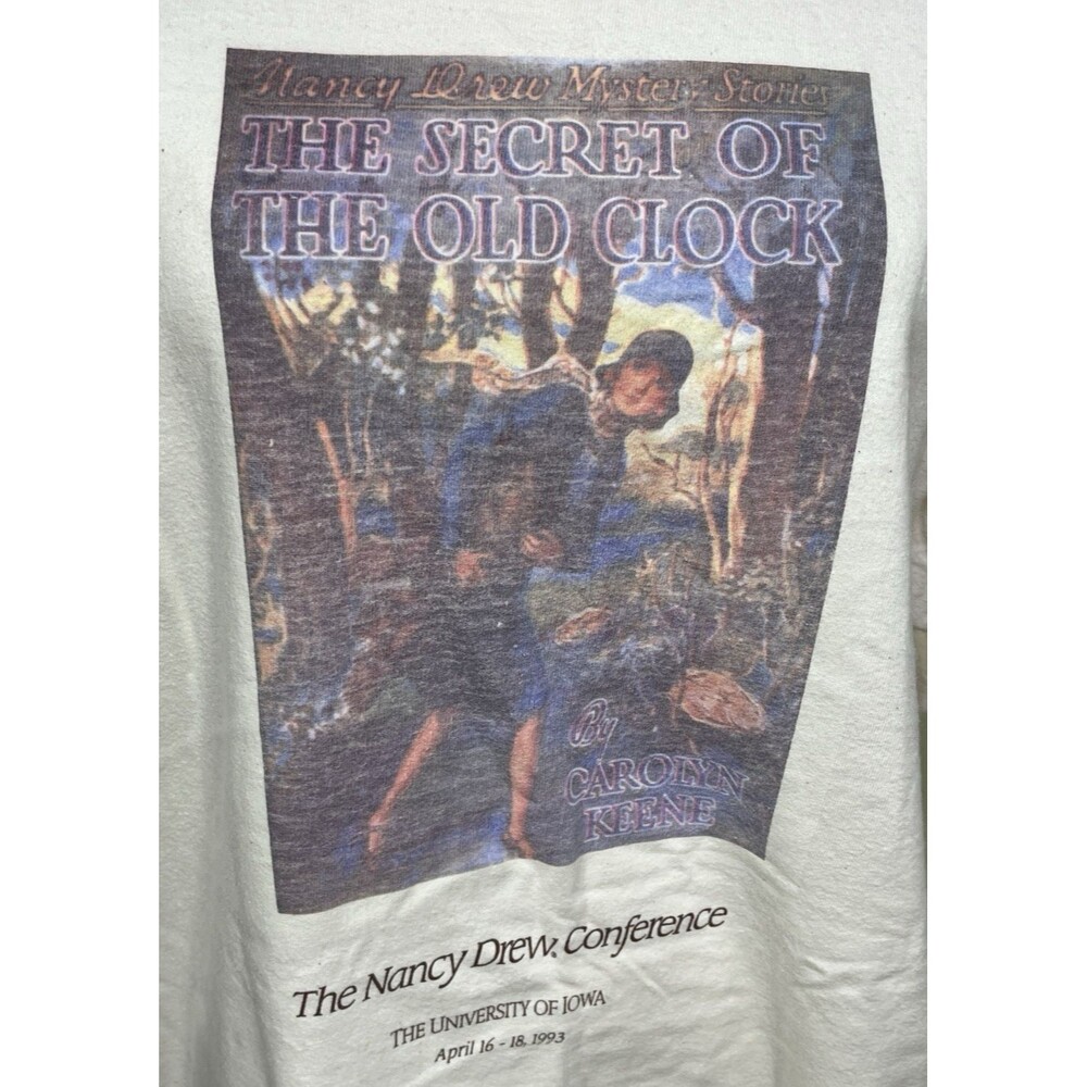 Vtg The Nancy Drew Conference 1983 Single Stitch The Secret of the Old Clock Tee